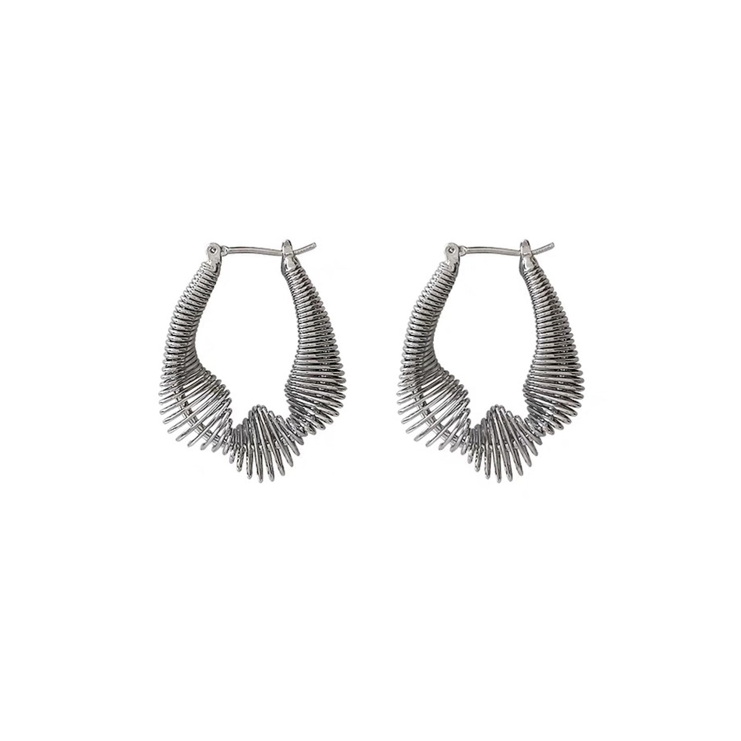 Silver Plated Metropolis Earrings